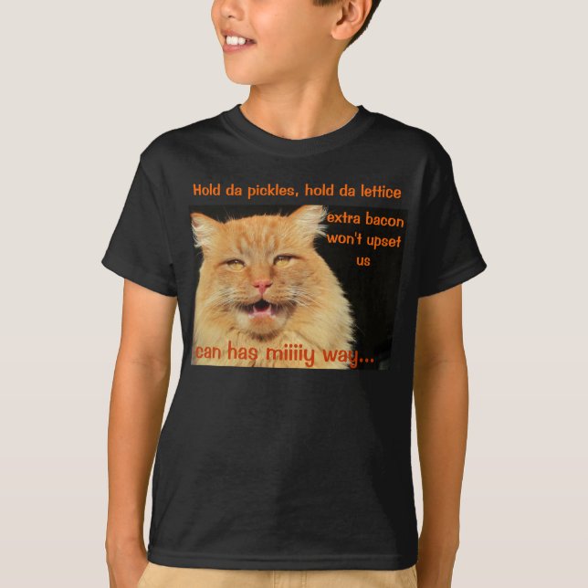 Camiseta ...Extra Bacon No Le Va a Sentar Mal a Kitty (Anverso)