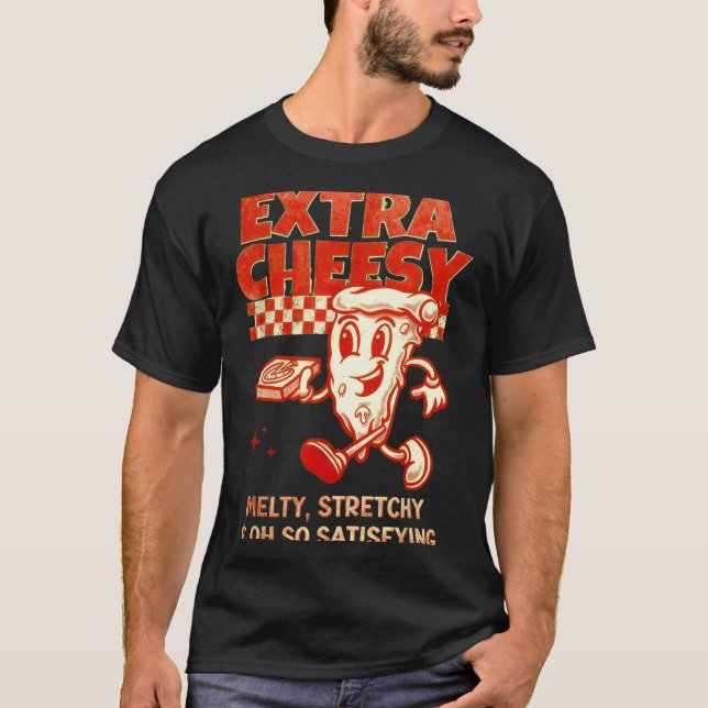 Camiseta Extra Cheesy Unhinged Funny Retro Funny Adult Pran (Anverso)