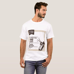 Camiseta Extra Extra 100 Años de Celebración de la Historia