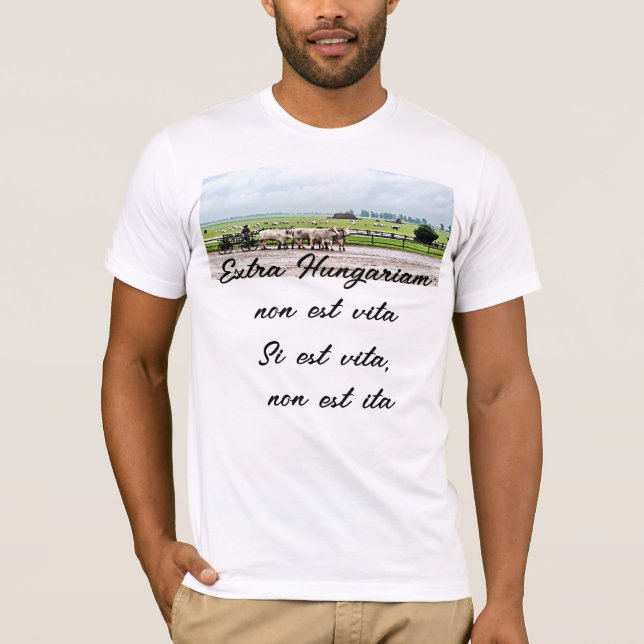 Camiseta Extra Hungariam non est vita (Anverso)