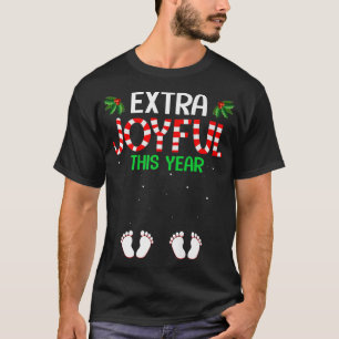 Camiseta Extra Joyful This Year Pregnancy Announcement Chri