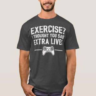Camiseta Extra Lives Funny Video Controller Retro Boy