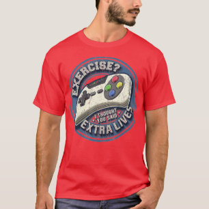 Camiseta Extra Lives Funny Video Controller Retro Boy