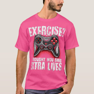 Camiseta Extra Lives Funny Video Controller Retro Boy