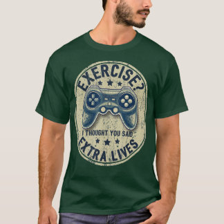 Camiseta Extra Lives Funny Video Controller Retro Boy