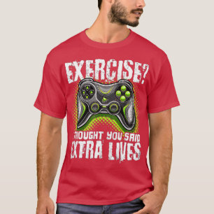 Camiseta Extra Lives Funny Video Controller Retro Boy