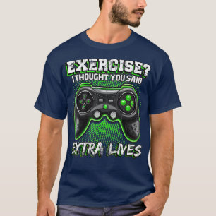 Camiseta Extra Lives Funny Video Controller Retro Boy