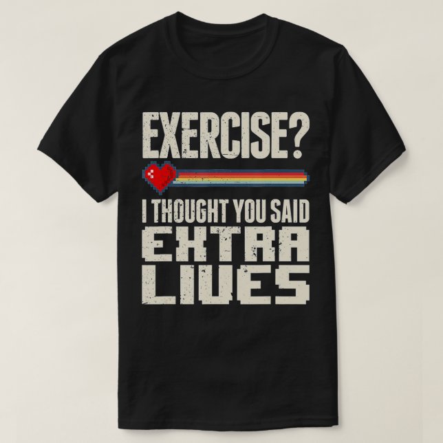 Camiseta Extra Lives Funny Video Controller Retro Boy (Diseño del anverso)