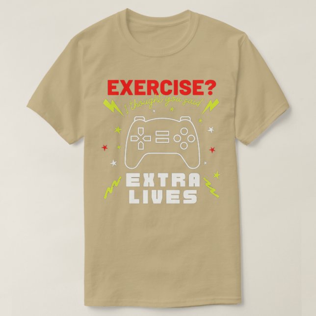 Camiseta Extra Lives Funny Video Controller Retro Boy (Diseño del anverso)
