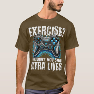 Camiseta Extra Lives Funny Video Controller Retro Boy