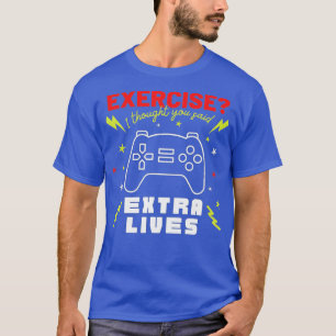 Camiseta Extra Lives Funny Video Controller Retro Boy