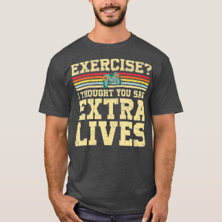 Camiseta Extra Lives Funny Video Controller Retro Boy