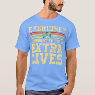 Camiseta Extra Lives Funny Video Controller Retro Boy