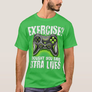 Camiseta Extra Lives Funny Video Controller Retro Boy