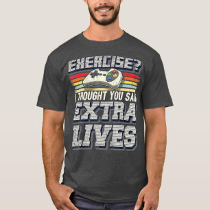 Camiseta Extra Lives Funny Video Game Controller Retro