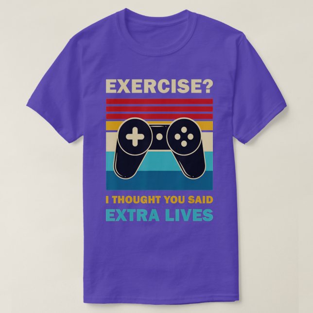 Camiseta Extra Lives Funny Video Game Controller Retro (1) (Diseño del anverso)