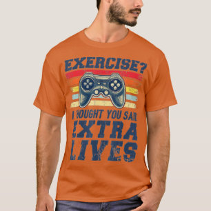 Camiseta Extra Lives Funny Video Game Controller Retro (3)