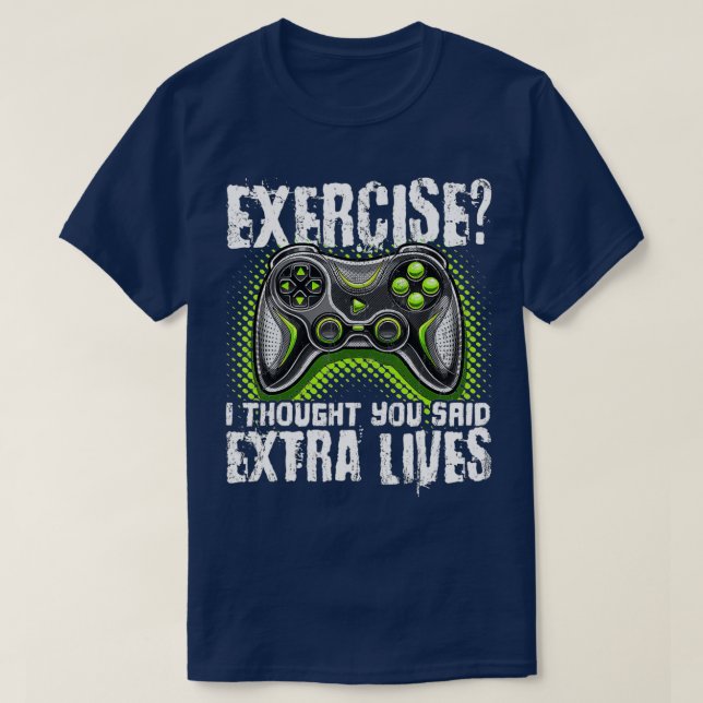 Camiseta Extra Lives Funny Video Game Controller Retro  Boy (Diseño del anverso)