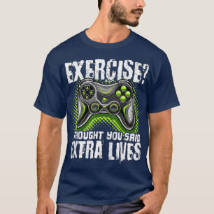 Camiseta Extra Lives Funny Video Game Controller Retro  Boy