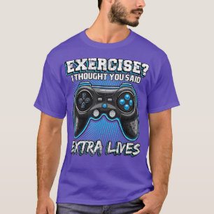 Camiseta Extra Lives Funny Video Game Controller Retro Boy