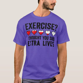 Camiseta Extra Lives Funny Video Game Controller Retro  Boy