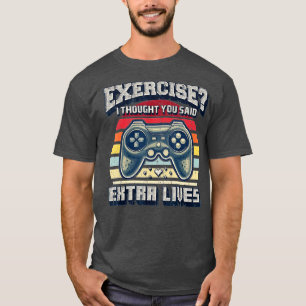 Camiseta Extra Lives Funny Video Game Controller Retro Boy