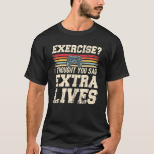 Camiseta Extra Lives Video Controller Retro Gamer Boy