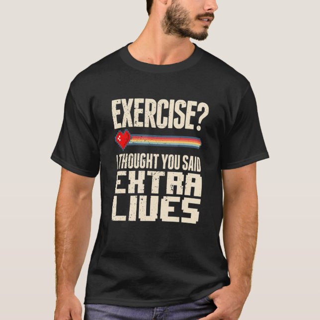 Camiseta Extra Lives Video Controller Retro Gamer Boy (Anverso)