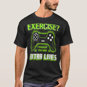 Camiseta Extra Lives Video Controller Retro Gamer Boy