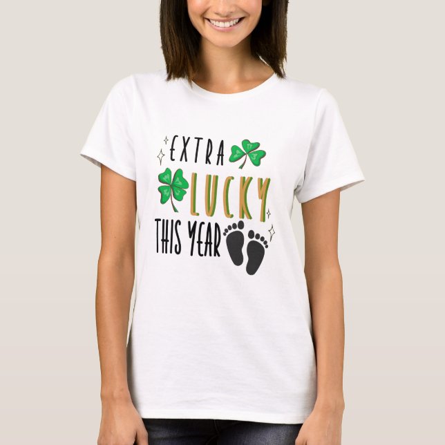 Camiseta Extra suerte este año - Día de San Patricio (Anverso)