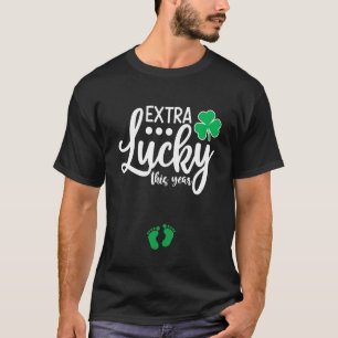 Camiseta Extra Suerte Este Año Invitación De Embarazo St Pa