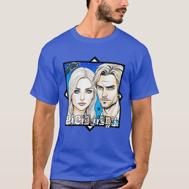 Camiseta Extra-Terrestrials y OVNI pleiadianos (Anverso)