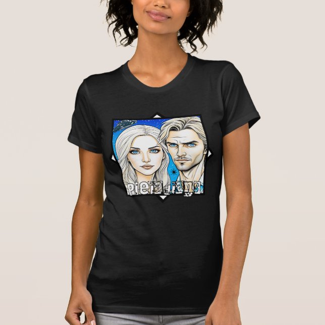 Camiseta Extra-Terrestrials y OVNI pleiadianos (Anverso)