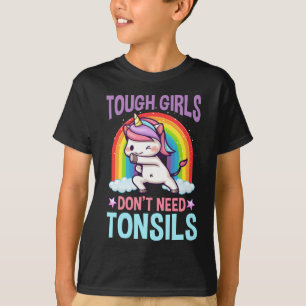 Camiseta Extracción divertida de tonsil Unicorn Tonsillecto