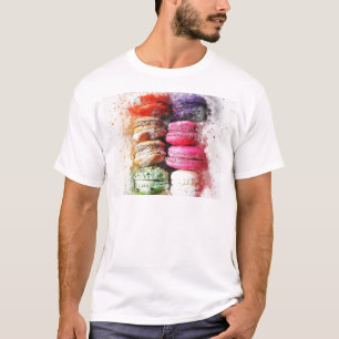 Camiseta Extracto de pastel colorido Macaroon