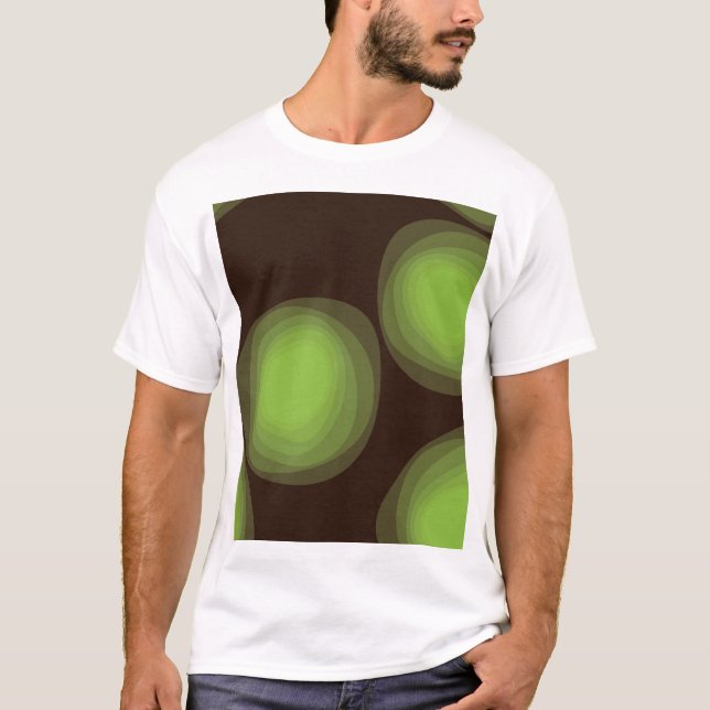 Camiseta Extracto verde, fresco, único, de moda, urbano de (Anverso)