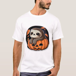 Camiseta extragrande con pegatina de calabaza de p