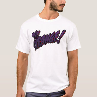 Camiseta extraña con el logotipo