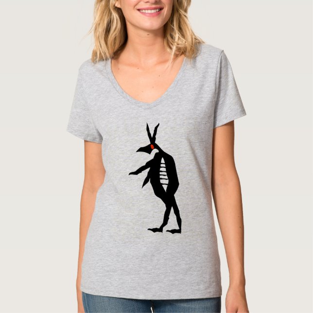Camiseta Extraña criatura caminando (Anverso)