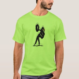 Camiseta Extraña criatura que arroja piedra