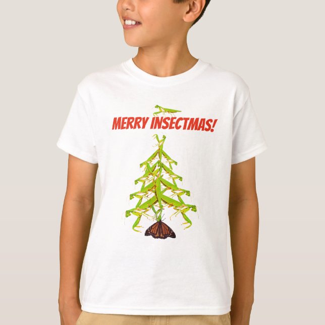 Camiseta extraña de los niños del navidad del (Anverso)