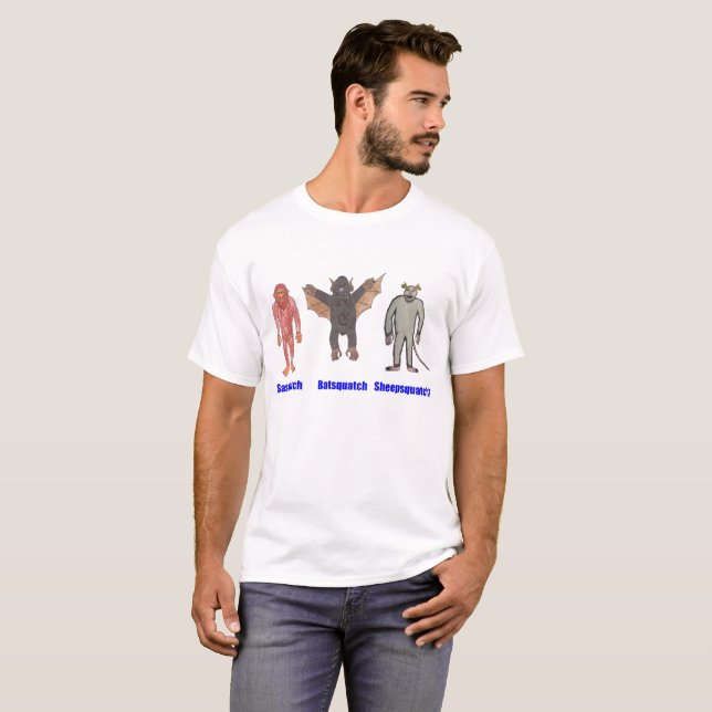 Camiseta extraña de Squatches (Anverso completo)