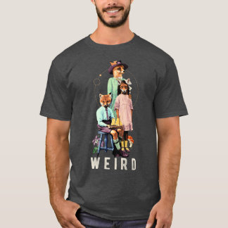 Camiseta Extrañamente divertido arte de diseño Premium