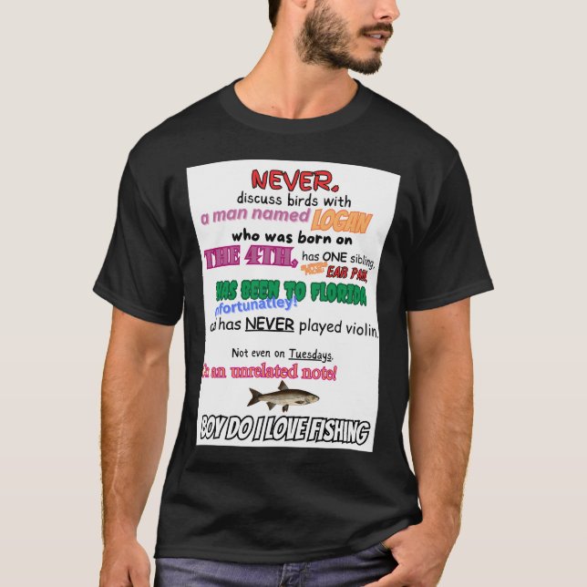 Camiseta Extrañamente específico (Anverso)