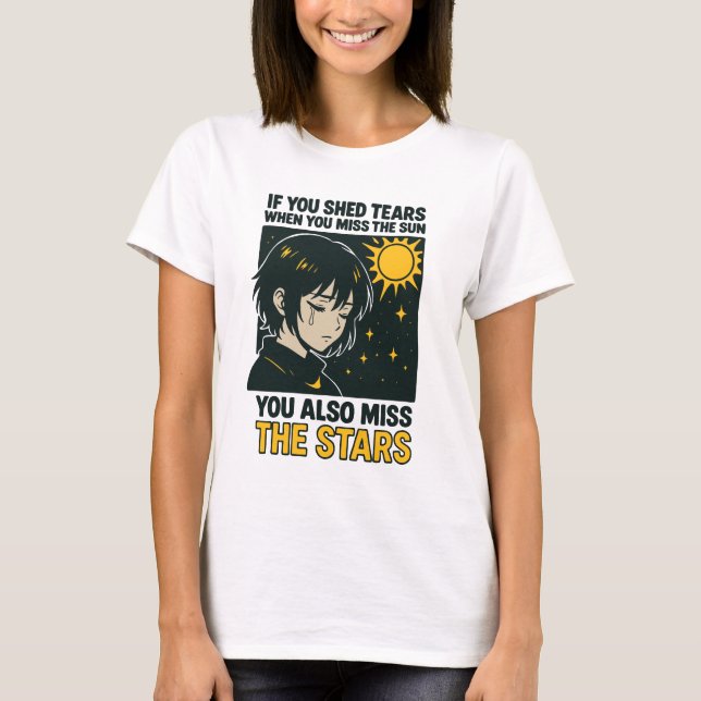 Camiseta Extrañar las estrellas (Anverso)