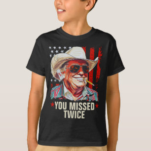 Camiseta Extrañaste dos Vaqueros de Trump Occidental   Trum