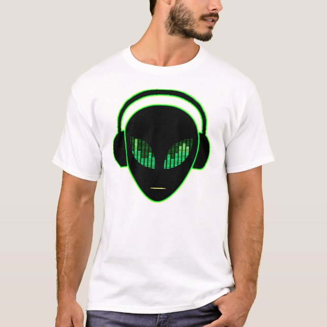 Camiseta extranjera de los auriculares (Anverso)