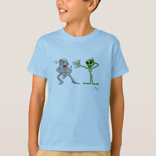 Camiseta Extranjero contra el robot