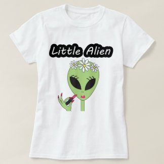 Camiseta Extranjero del lápiz labial de las mujeres