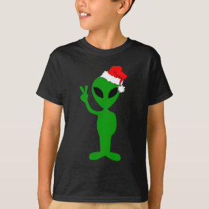 Camiseta Extranjero divertido santa de la paz